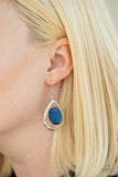 Paparazzi "Seasonal Simplicity" Blue Earrings Paparazzi Jewelry