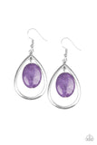 Paparazzi "Seasonal Simplicity" Purple Earrings Paparazzi Jewelry