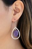 Paparazzi "Seasonal Simplicity" Purple Earrings Paparazzi Jewelry