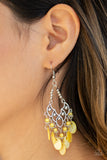 Paparazzi "Shore Bait" Yellow Earrings Paparazzi Jewelry