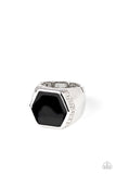Paparazzi "Hex Out" Black Mens Ring Paparazzi Jewelry