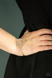 Paparazzi "Heart Opener" Gold Bracelet Paparazzi Jewelry