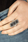 Paparazzi VINTAGE VAULT "Desert Destiny" Black Ring Paparazzi Jewelry