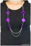 Paparazzi "As You Wish" Purple Necklace & Earring Set Paparazzi Jewelry