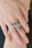Paparazzi "Dancing Diamonds" Brown Ring Paparazzi Jewelry