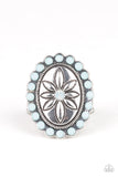 Paparazzi VINTAGE VAULT "Garden Paradise" Blue Ring Paparazzi Jewelry