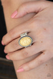 Paparazzi VINTAGE VAULT "Bountiful Deserts" Yellow Ring Paparazzi Jewelry