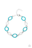 Paparazzi "Bubbly Bedazzle" Blue Bracelet Paparazzi Jewelry