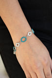 Paparazzi "Bubbly Bedazzle" Blue Bracelet Paparazzi Jewelry