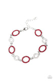 Paparazzi "Bubbly Bedazzle" Red Bracelet Paparazzi Jewelry