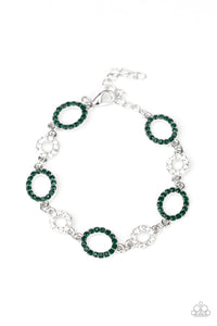 Paparazzi "Bubbly Bedazzle" Green Bracelet Paparazzi Jewelry