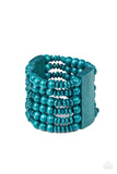 Paparazzi "Dont Stop BELIZE-ing" Blue Bracelet Paparazzi Jewelry