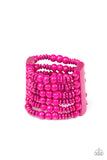 Paparazzi "Dont Stop BELIZE-ing" Pink Bracelet Paparazzi Jewelry