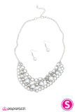 Paparazzi "Parallel Perception - Silver" Necklace & Earring Set Paparazzi Jewelry