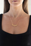 Paparazzi "Melodic Metallics" Gold Necklace & Earring Set Paparazzi Jewelry