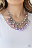 Paparazzi "Pearl Appraisal" Purple Necklace & Earring Set Paparazzi Jewelry