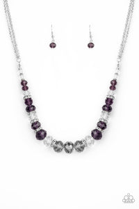 Paparazzi "Distracted by Dazzle" Purple Necklace & Earring Set Paparazzi Jewelry