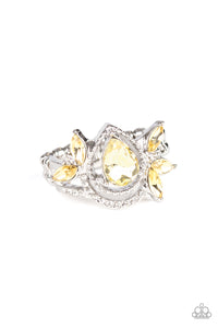 Paparazzi "Eden Elegance" Yellow Ring Paparazzi Jewelry