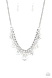 Paparazzi "Knockout Queen" EMP EXCLUSIVE White Necklace & Earring Set Paparazzi Jewelry