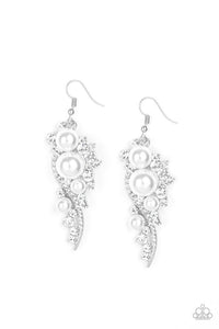 Paparazzi "High-End Elegance" White Earrings Paparazzi Jewelry