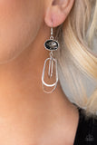 Paparazzi "Drop-Dead Glamorous" Silver Earrings Paparazzi Jewelry