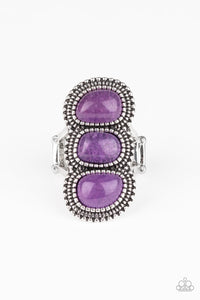 Paparazzi "Radiant Rubble"  Purple Ring Paparazzi Jewelry