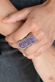 Paparazzi "Radiant Rubble"  Purple Ring Paparazzi Jewelry