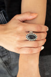 Paparazzi "Mineral Movement" Black Ring Paparazzi Jewelry