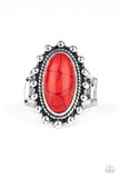 Paparazzi "Mineral Movement" Red Ring Paparazzi Jewelry