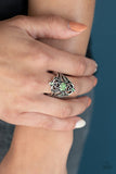 Paparazzi VINTAGE VAULT "Totally Taken" Green Ring Paparazzi Jewelry