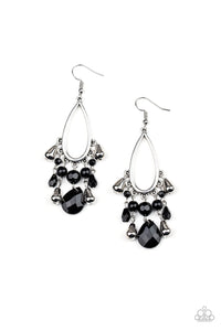 Paparazzi "Summer Catch" Black 194XX Earrings Paparazzi Jewelry