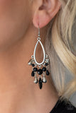 Paparazzi "Summer Catch" Black 194XX Earrings Paparazzi Jewelry