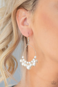 Paparazzi "5th Avenue Appeal" White Earrings Paparazzi Jewelry