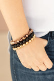 Paparazzi "Courageously Couture" Black Bracelet Paparazzi Jewelry