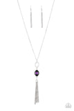 Paparazzi VINTAGE VAULT "Unstoppable Glamour" Purple Necklace & Earring Set Paparazzi Jewelry
