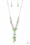 Paparazzi "Iridescent Illumination" Green Necklace & Earring Set Paparazzi Jewelry