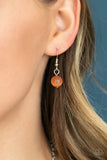 Paparazzi "Effervescent Elegance" Orange Necklace & Earring Set Paparazzi Jewelry
