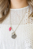 Paparazzi "Free-Spirited Forager" Pink Necklace & Earring Set Paparazzi Jewelry