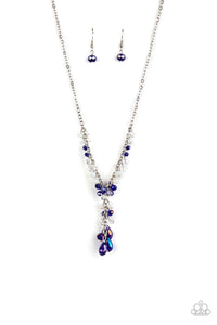 Paparazzi "Iridescent Illumination" Blue Necklace & Earring Set Paparazzi Jewelry