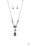 Paparazzi "Iridescent Illumination" Blue Necklace & Earring Set Paparazzi Jewelry