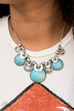 Paparazzi "Elemental Goddess" FASHION FIX Blue Necklace & Earring Set Paparazzi Jewelry