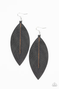 Paparazzi "Naturally Beautiful" Black Earrings Paparazzi Jewelry