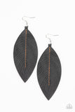 Paparazzi "Naturally Beautiful" Black Earrings Paparazzi Jewelry