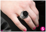 Paparazzi "Every Rose Has Its Thorns - Black" ring Paparazzi Jewelry