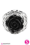 Paparazzi "Every Rose Has Its Thorns - Black" ring Paparazzi Jewelry