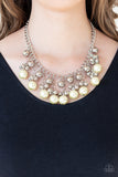 Paparazzi "Pearl Appraisal" Yellow Necklace & Earring Set Paparazzi Jewelry