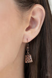 Paparazzi VINTAGE VAULT "Metallic Mechanics" Copper Necklace & Earring Set Paparazzi Jewelry