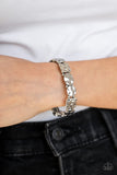 Paparazzi VINTAGE VAULT "Hammered Harmony" Silver Bracelet Paparazzi Jewelry