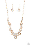 Paparazzi "I Want It All" Gold Necklace & Earring Set Paparazzi Jewelry