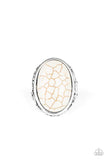Paparazzi "Stonehenge Garden" White Ring Paparazzi Jewelry
